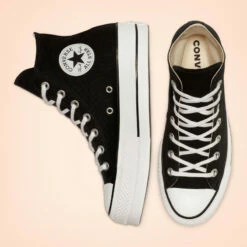 Converse Chuck Taylor Platform Noir Haute -France Chaussure Soldes 2024 converse chuck taylor platform noir haute 2